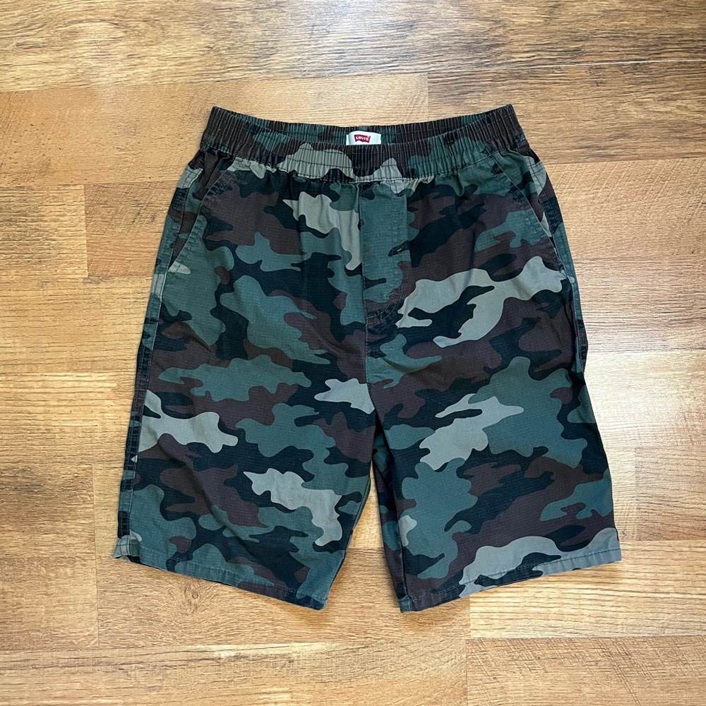 Boys Levi’s Pull-On Cotton Camo Shorts